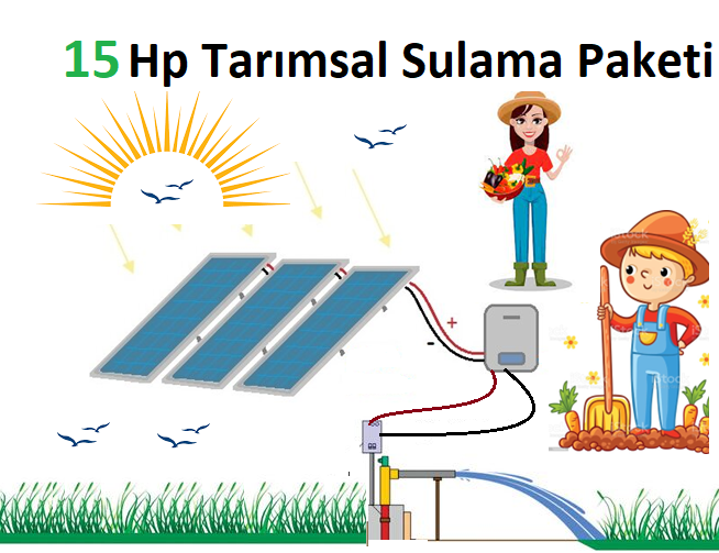 15 Hp Dalgıç Pompa veTarımsal Sulama Paketi